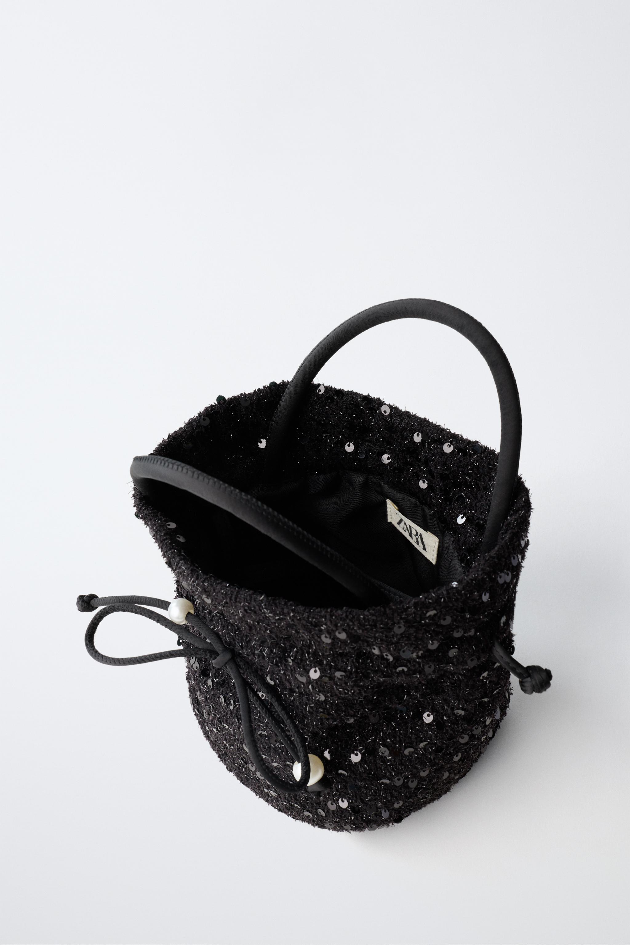 SEQUIN BOW CROSSBODY BAG
